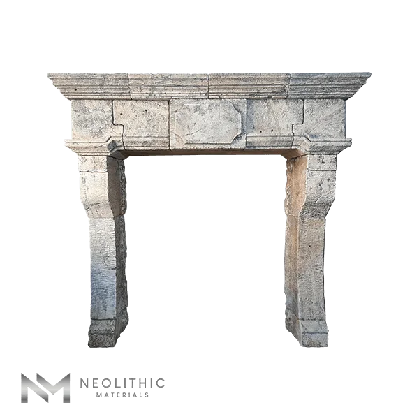 Reclaimed Limestone Mantel - Image 1